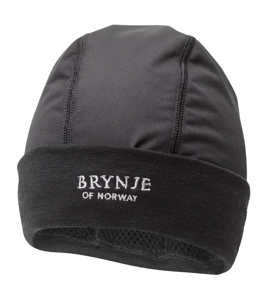 Brynje Arctic Hat with Wind-Cover Black