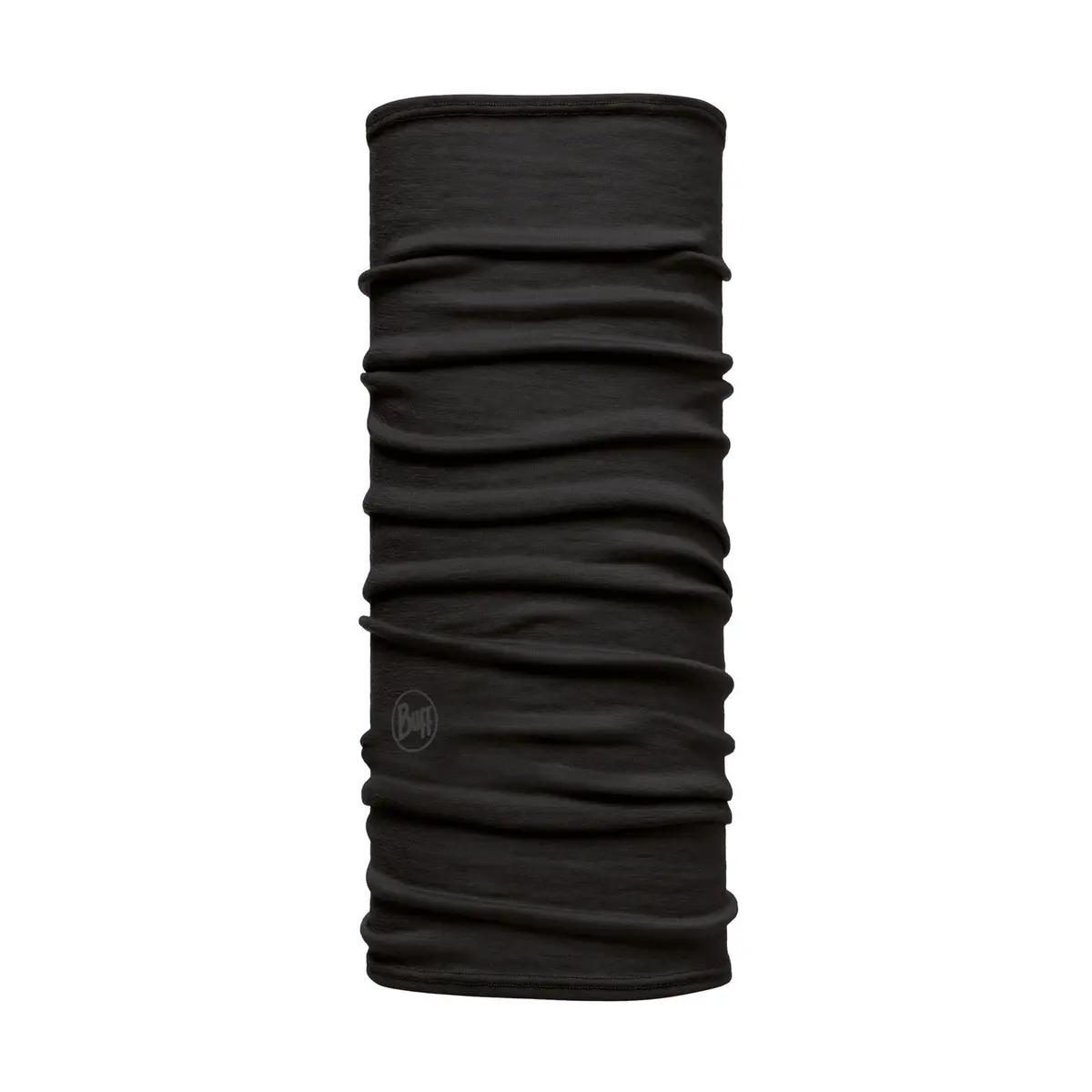 Buff Kids' Lightweight Merino Wool Tubular Solid Black