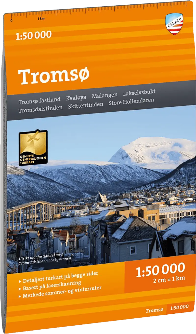 Calazo förlag Turkart Tromsø 1:50.000 NoColour