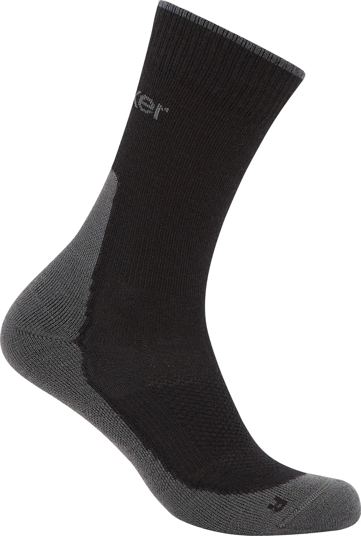 Icebreaker Men's Hike+ Light Crew Black/obsidian
