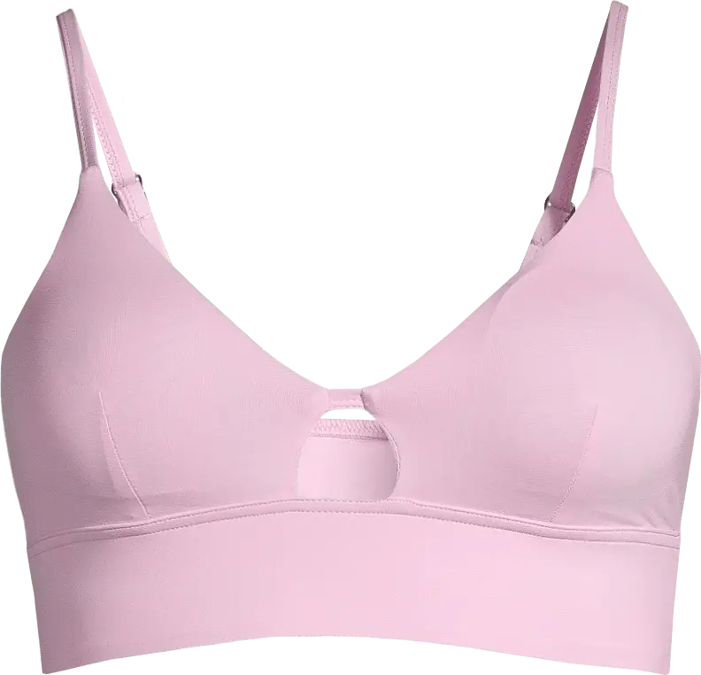 Casall Women's Triangle Cut-Out Bikini Top Clear Pink