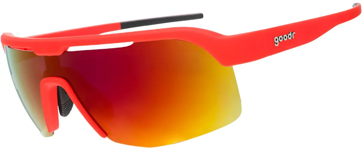 Goodr Sunglasses Dante's Shin Splint Inferno Red