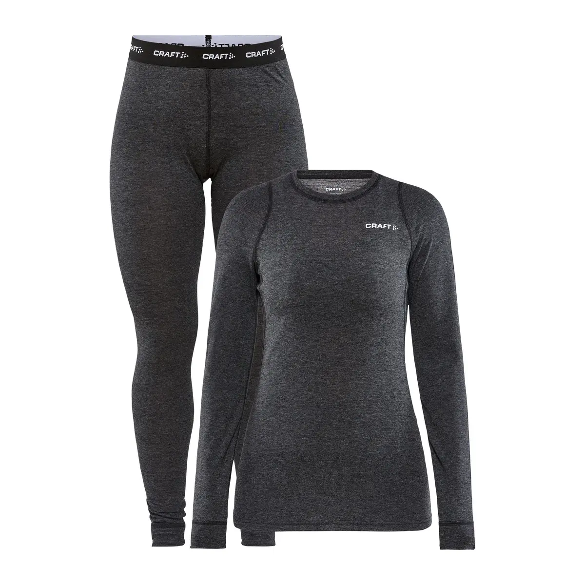 Craft Women's Core Wool Merino Set Black Melange