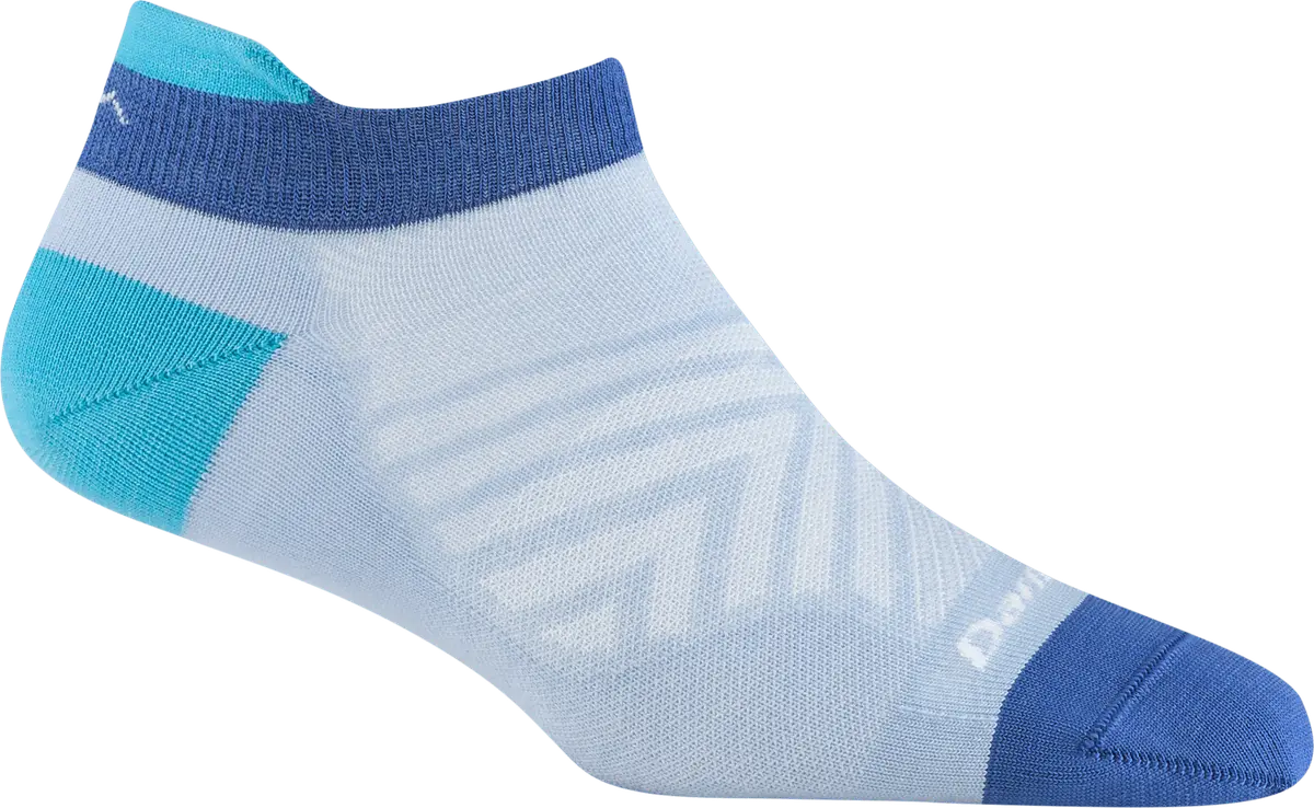 Darn Tough Women's Run No Show Tab Ultra-Lightweight Sky