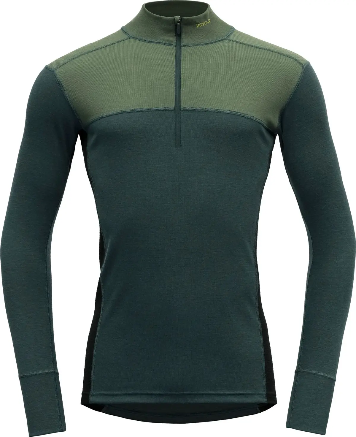 Devold Men's Lauparen Merino 190 Zip Neck Forest/Woods/Black