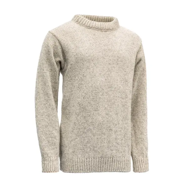 Devold Men's Nansen Sweater Crew Neck Grey Melange