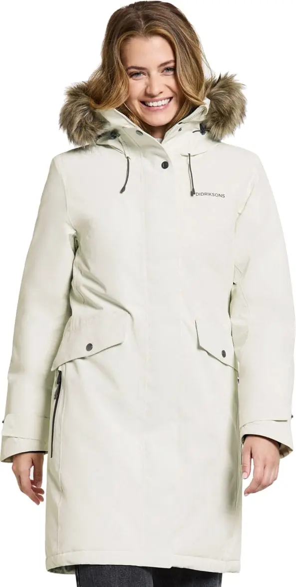 Didriksons Women's Erika Parka 3 White Foam