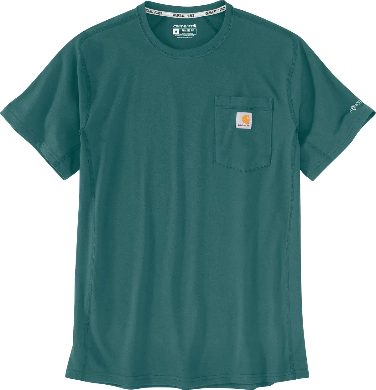 Carhartt Men's Carhartt Force Relaxed Fit Midweight Short-Sleeve Pocket T-Shirt Transformative Teal