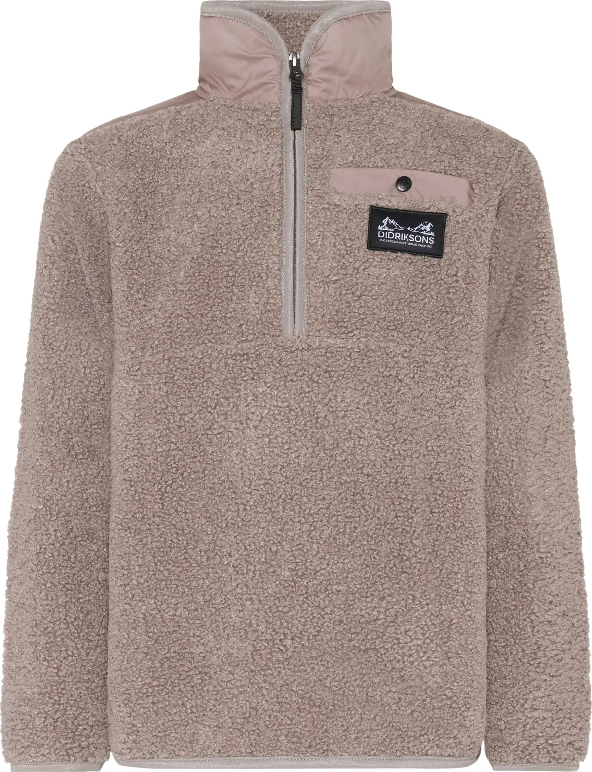 Didriksons Kids' Exa Half Zip Ash Brown