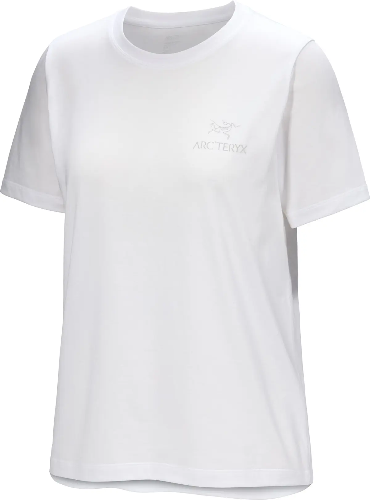 Arc'teryx Women's Kragg Sl Cotton Emblem Crew Shortsleeve White Light