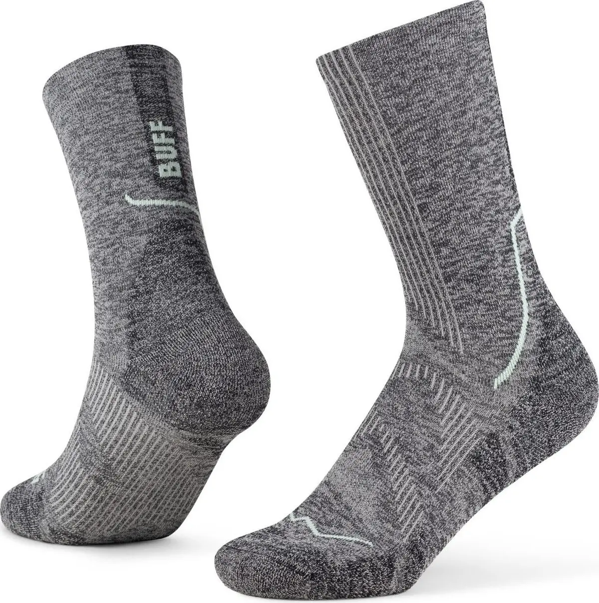 Buff Dryflx Crew Socks Grey