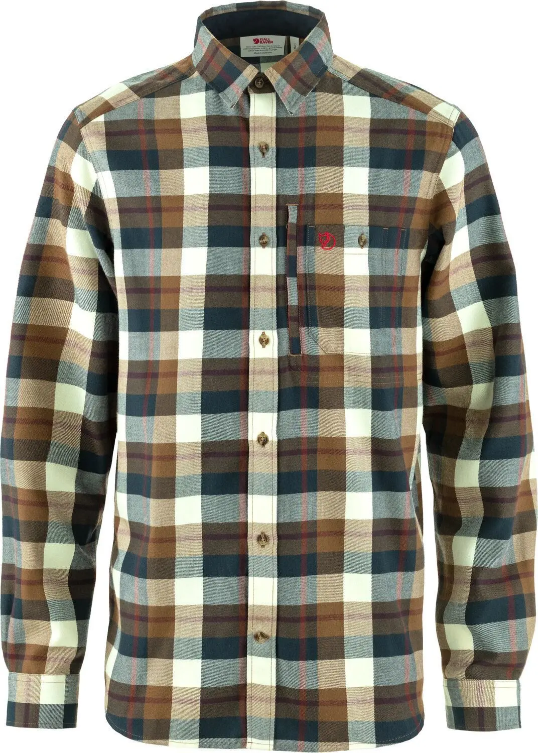 Fjällräven Men's Fjällglim Relaxed Shirt Wood Brown/Chalk White