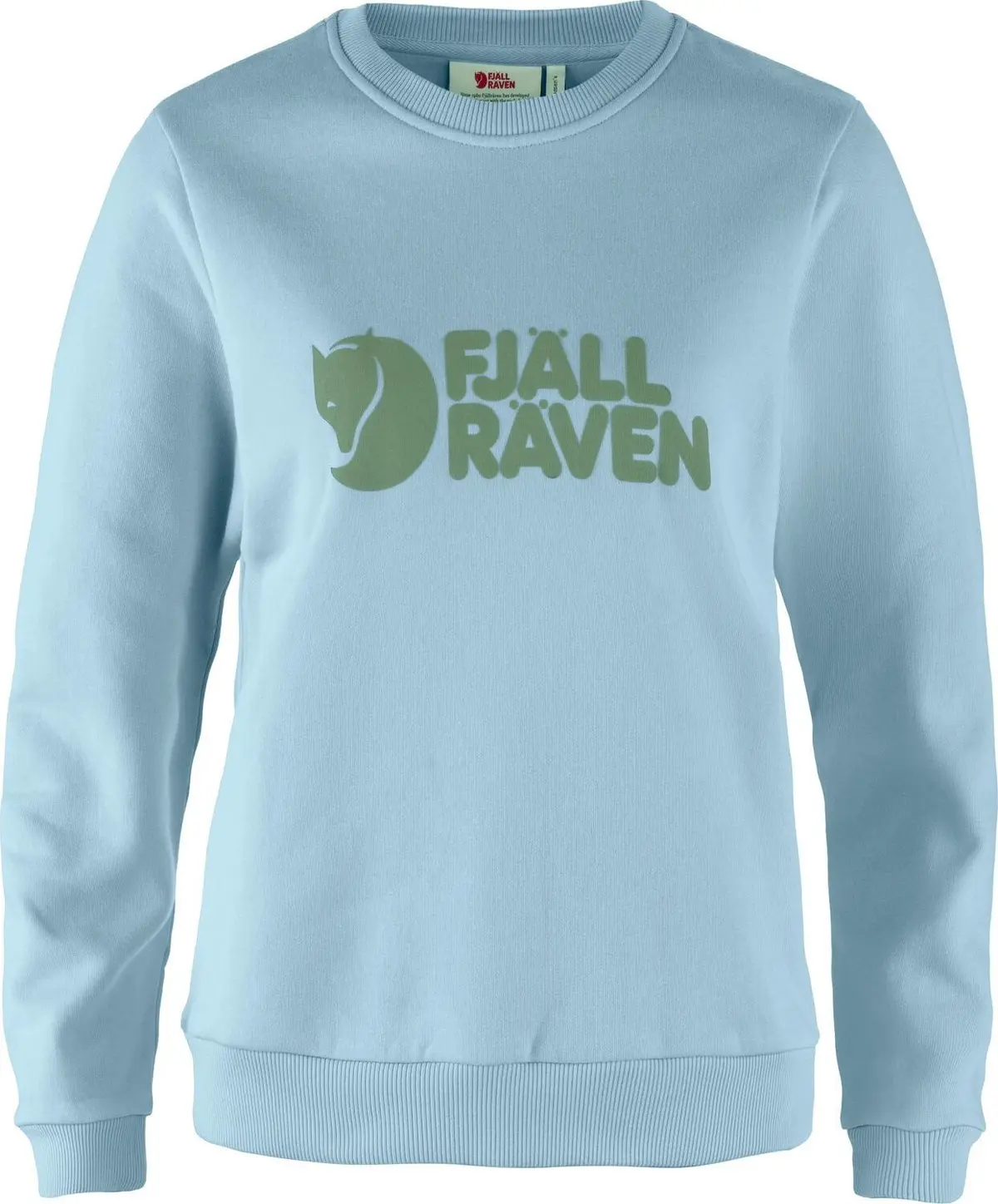 Fjällräven Women's Fjällräven Logo Sweater Breeze Blue-patina Green