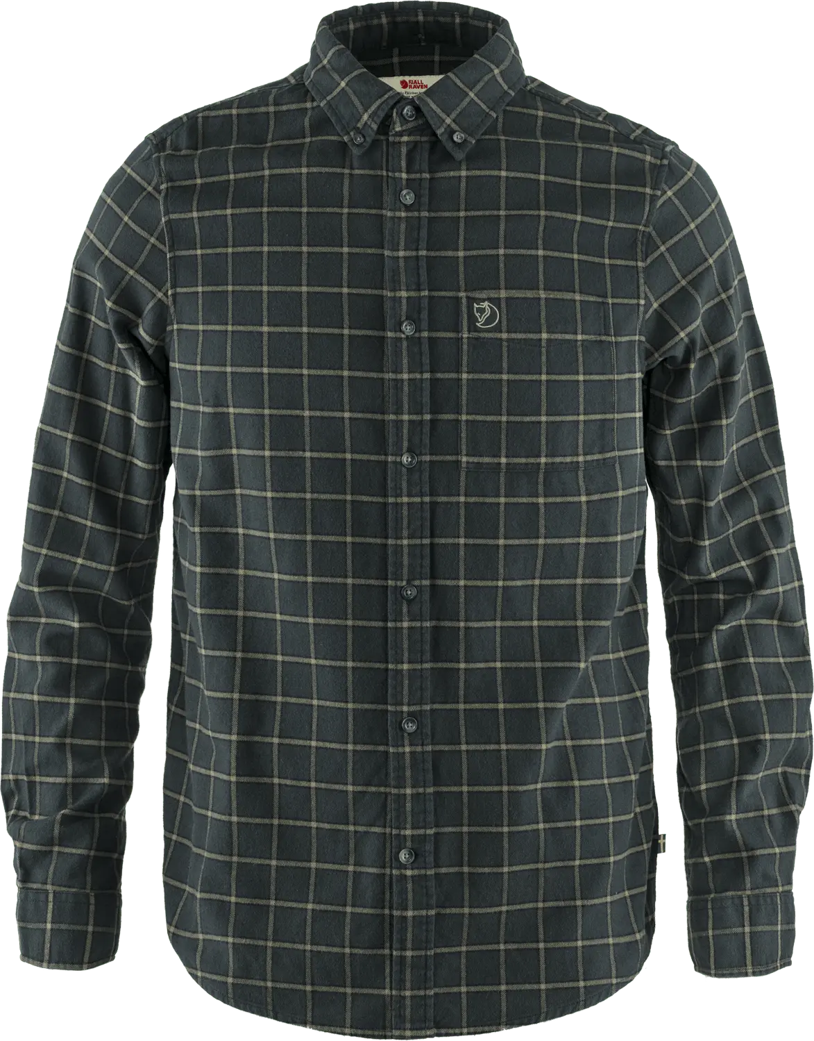 Fjällräven Men's Övik Flannel Shirt Dark Grey