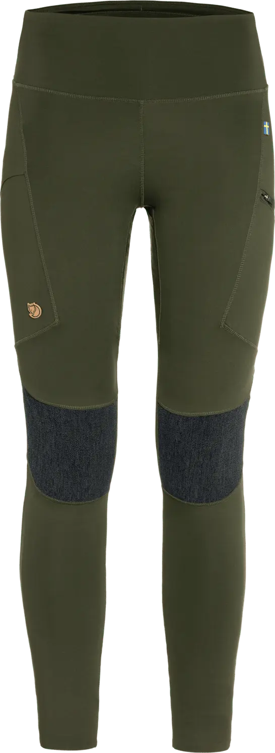 Fjällräven Women's Abisko Trekking Tights HD Deep Forest