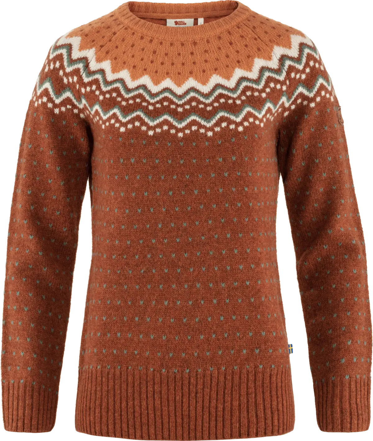 Fjällräven Women's Övik Knit Sweater Autumn Leaf/Desert Brown