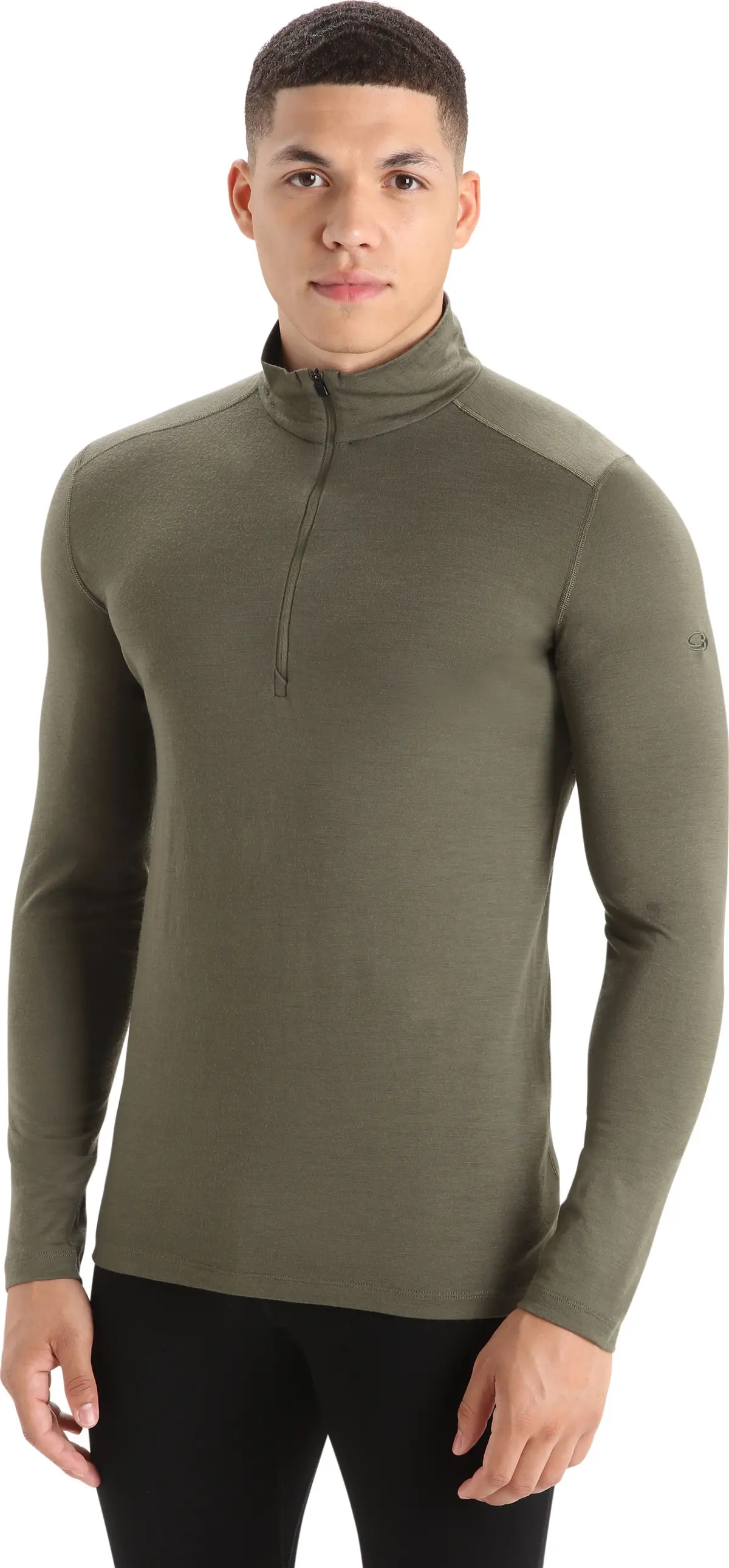 Icebreaker Men's 200 Oasis Longsleeve Half Zip Loden