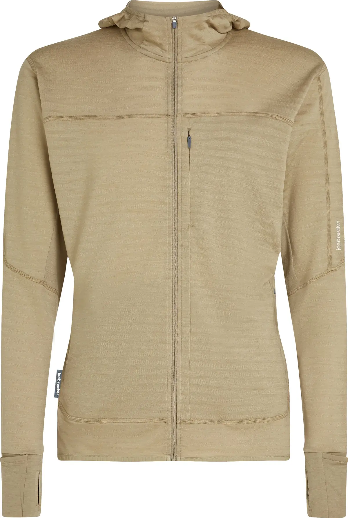 Icebreaker Men Merino Blend 300 Realfleece™ Descender Ls Zip Hoodie Flagstone