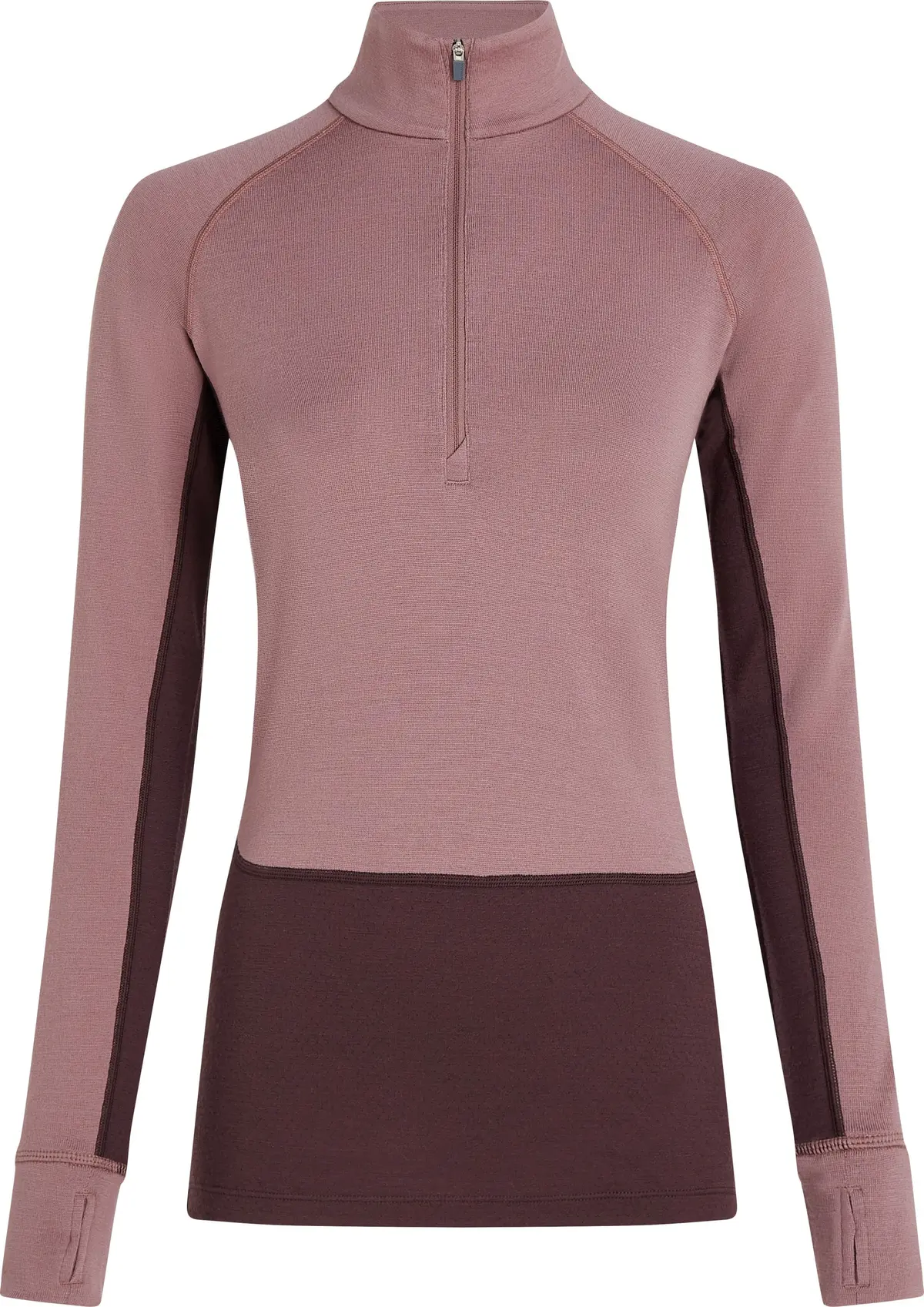 Icebreaker Women's Merino 260 ZoneKnit Long Sleeve Half Zip Java/Summit