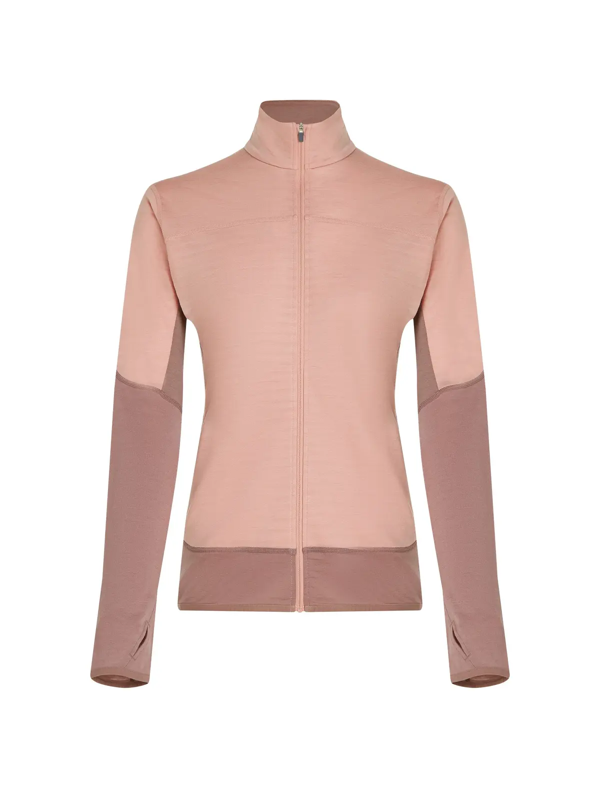 Icebreaker Women Merino Blend 300 Realfleece™ Descender Ls Zip Summit/blush/cb