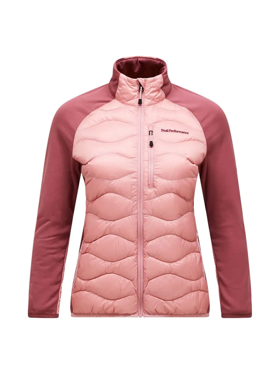 Peak Performance W Helium Down Hybrid Jacket Warm Blush