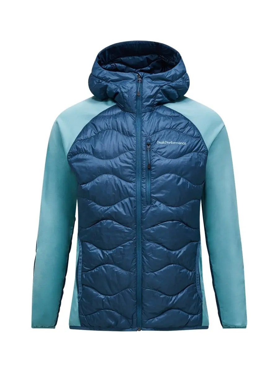 Peak Performance M Helium Down Hybrid Hood Mountain Lake/Deluded Vision