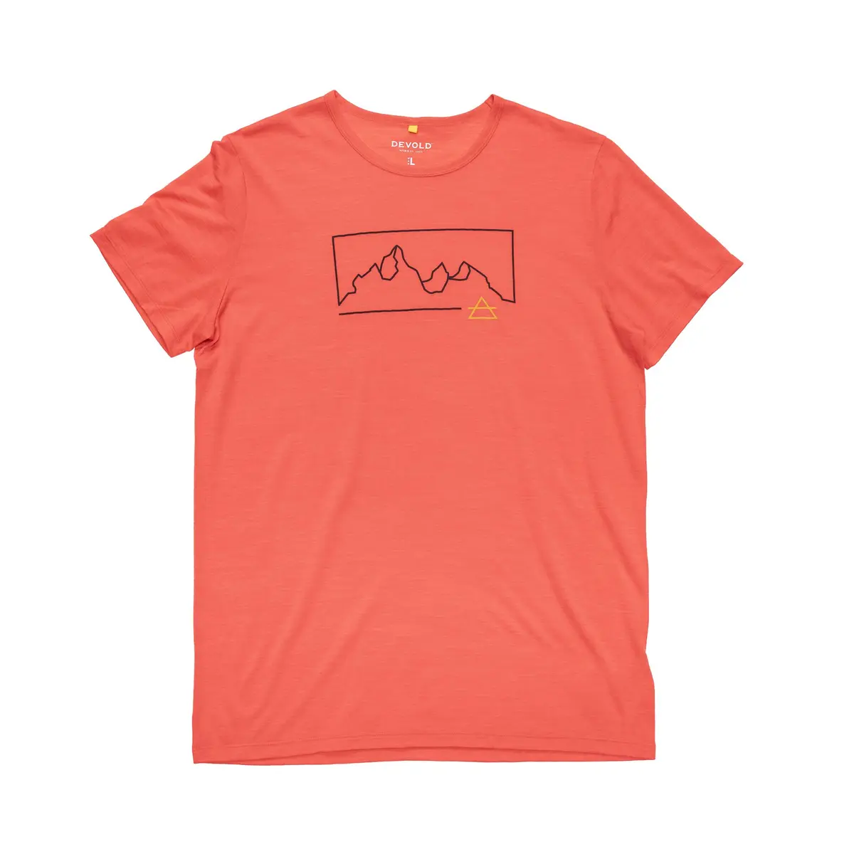 Devold Men's Active "Outline" Tee Cayenne