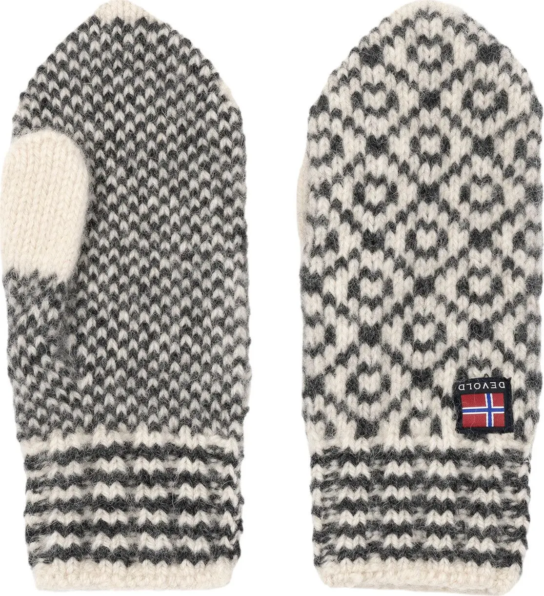 Devold Svalbard Wool Mitten Offwhite/Anthracite