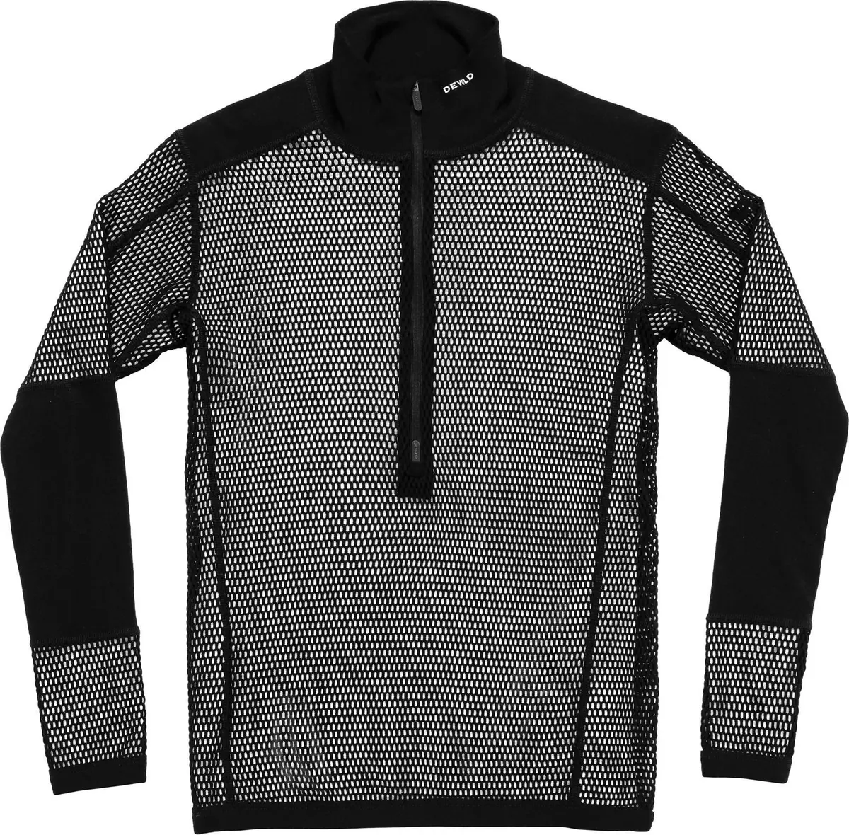Devold Men's Wool Mesh Pro Zip Neck Black