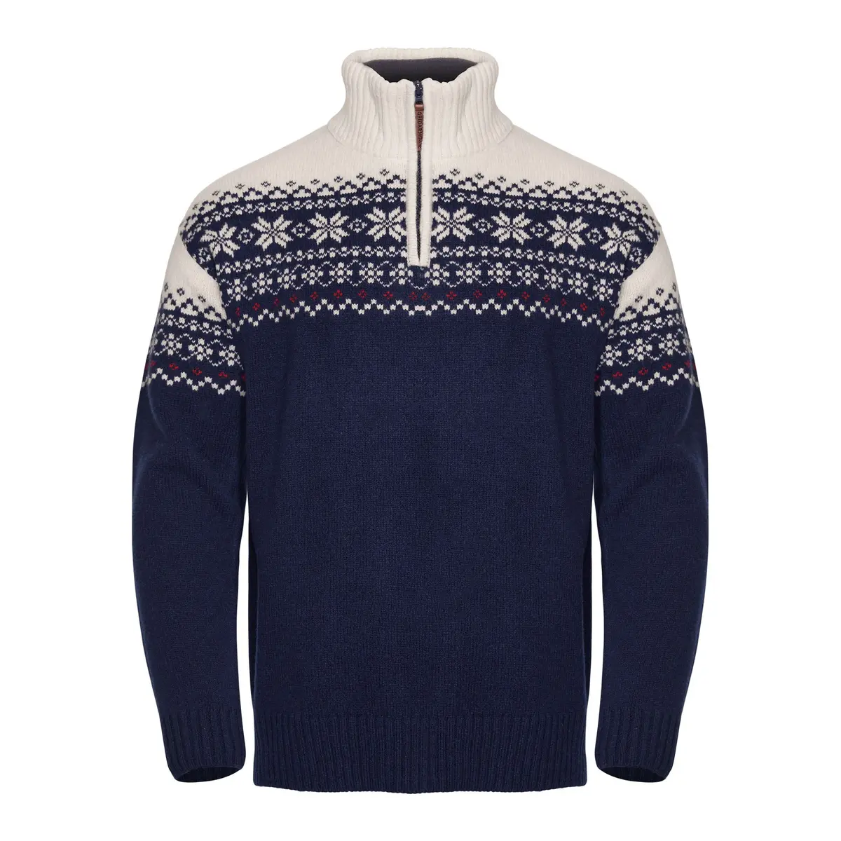Gridarmor Snøkrystall Hz Ullgenser Men Dark Navy/White/Red