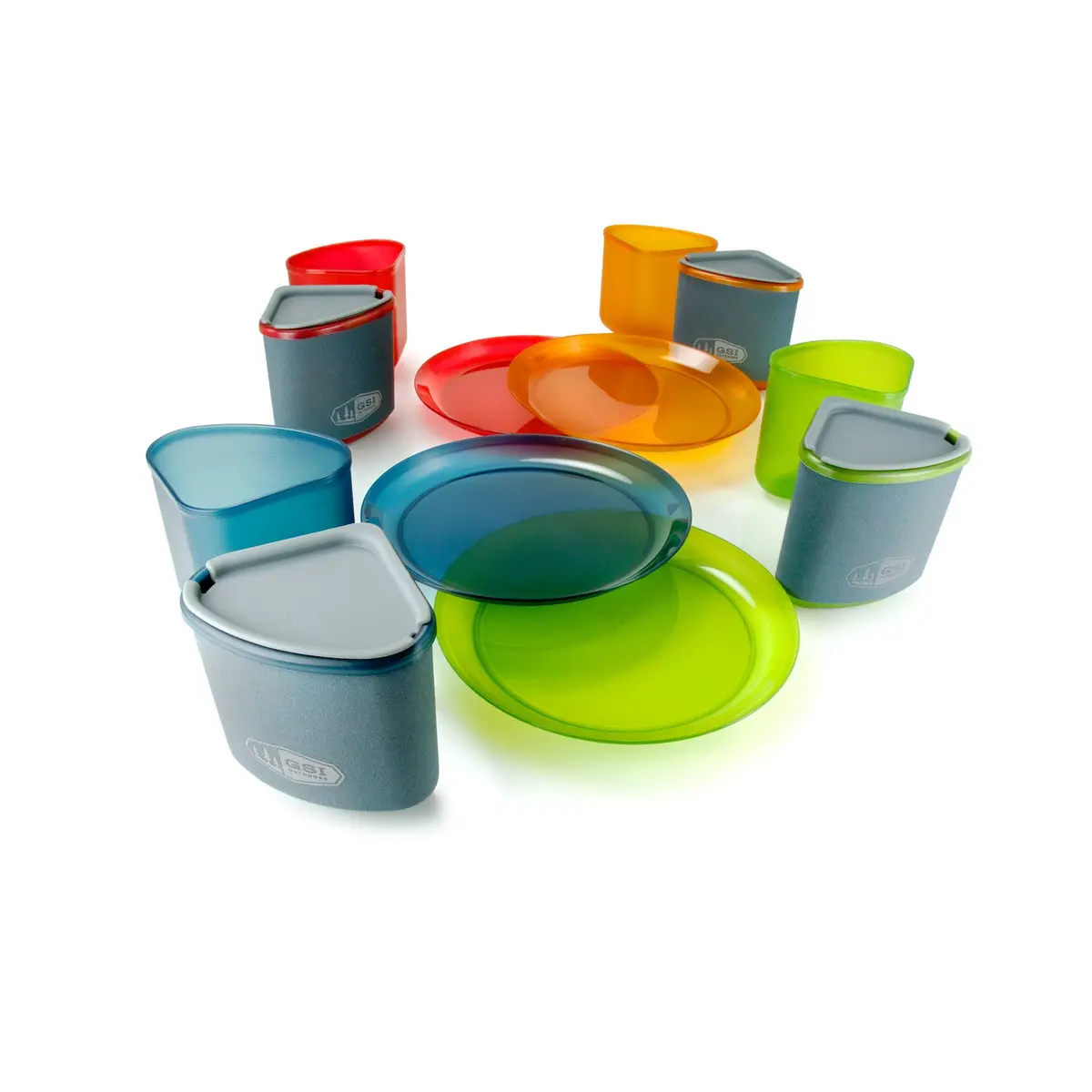 GSI Outdoors Infinity 4 Person Compact Table Set Multicolor