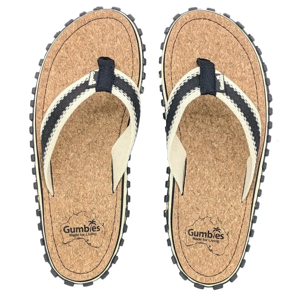 Gumbies Unisex Corker Flipflop Black