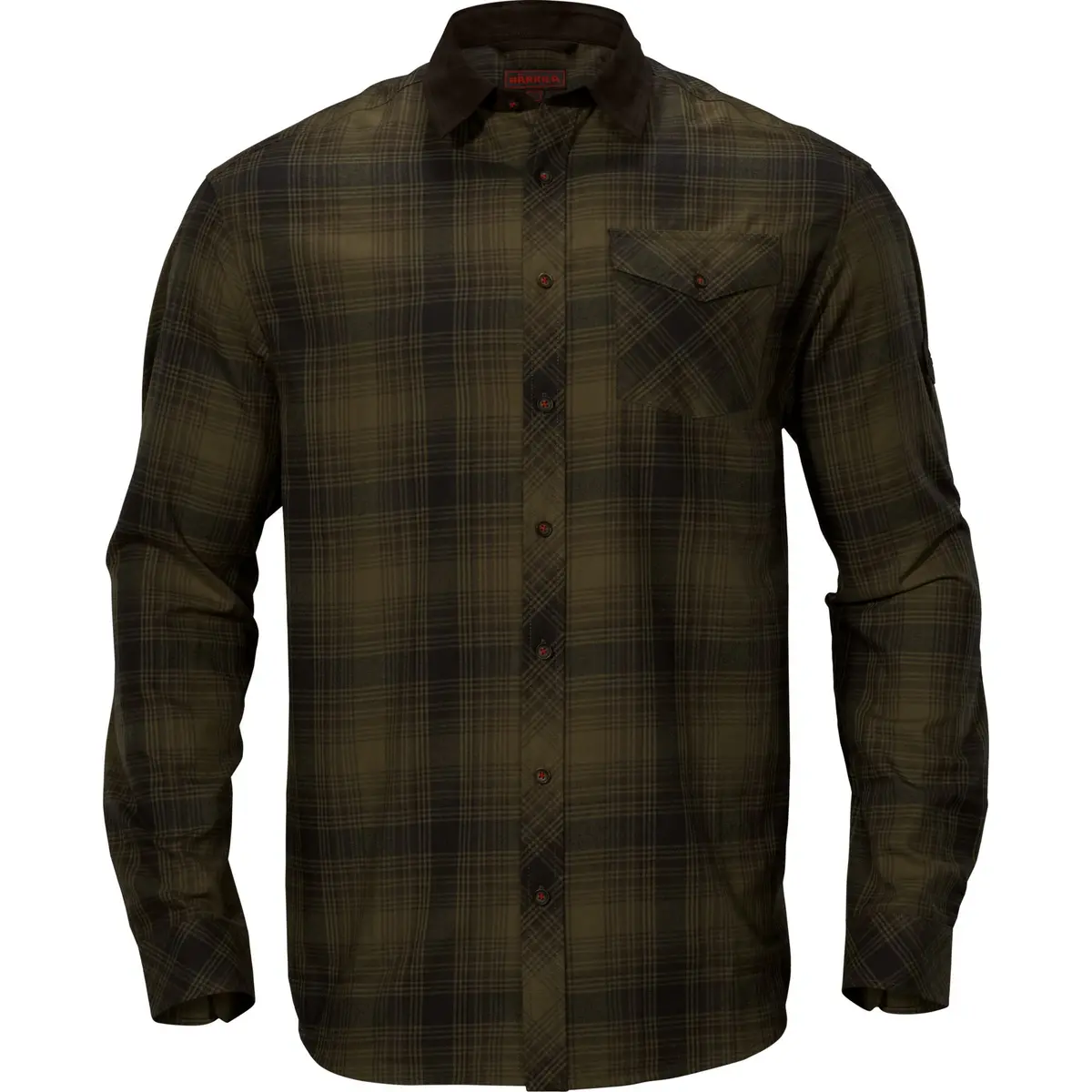 Härkila Men's Driven Hunt Flannel Shirt Olive Green Check