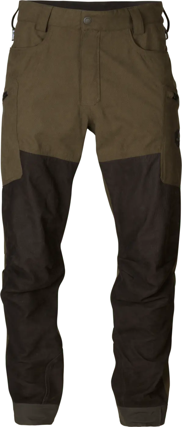 Härkila Men's Driven Hunt HWS Leather Pants Willow Green/Shadow Brown