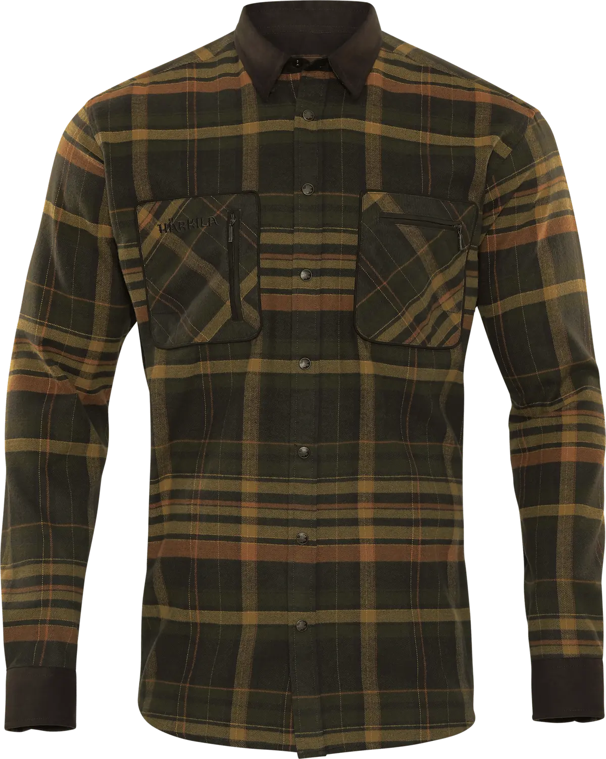 Härkila Men's Pajala Shirt Green/Brown
