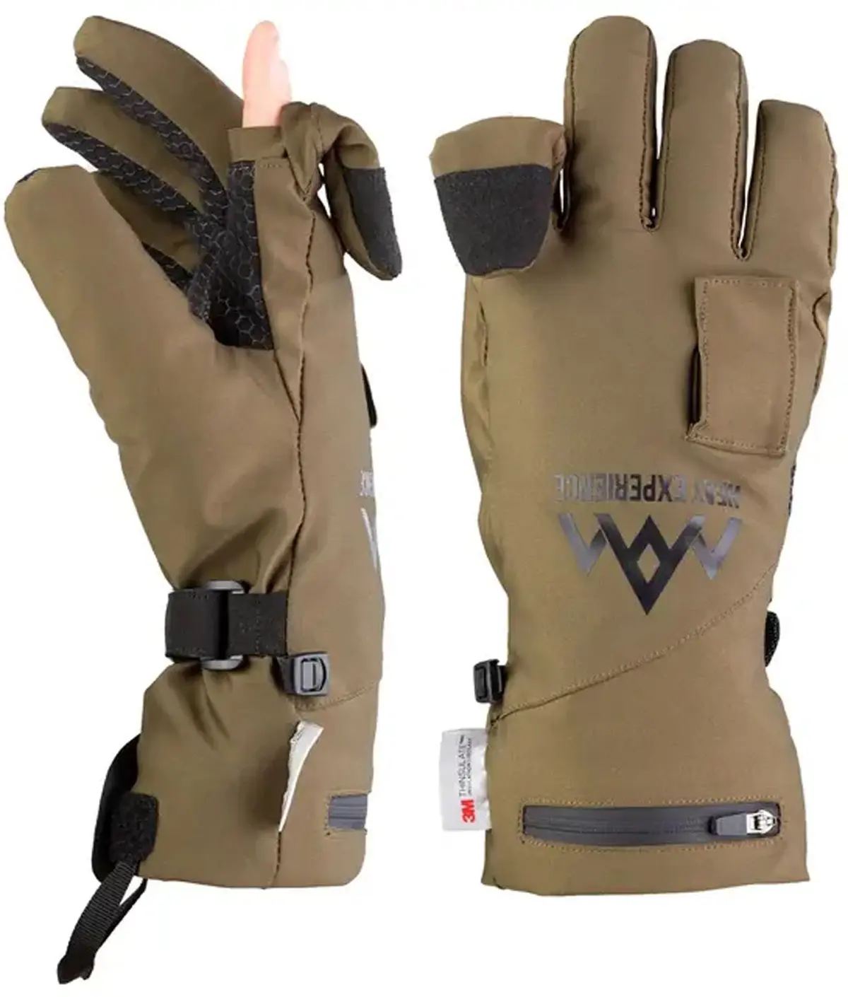 Heat Experience HEHS heated hunting gloves Green/black