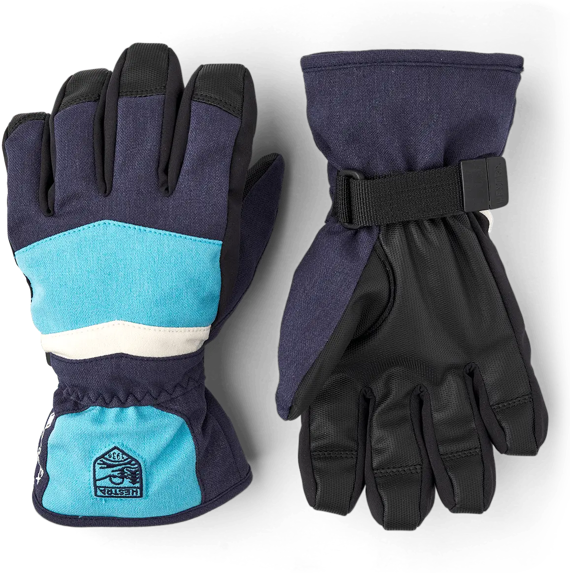 Hestra Juniors' Gore-Tex Atlas 5 Finger Navy