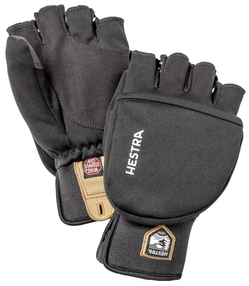 Hestra Windstopper Pullover Mitt Black