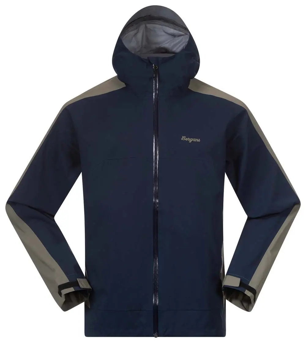 Bergans Men's Vaagaa Allround 3L Shell Jacket Navy Blue/Green Mud