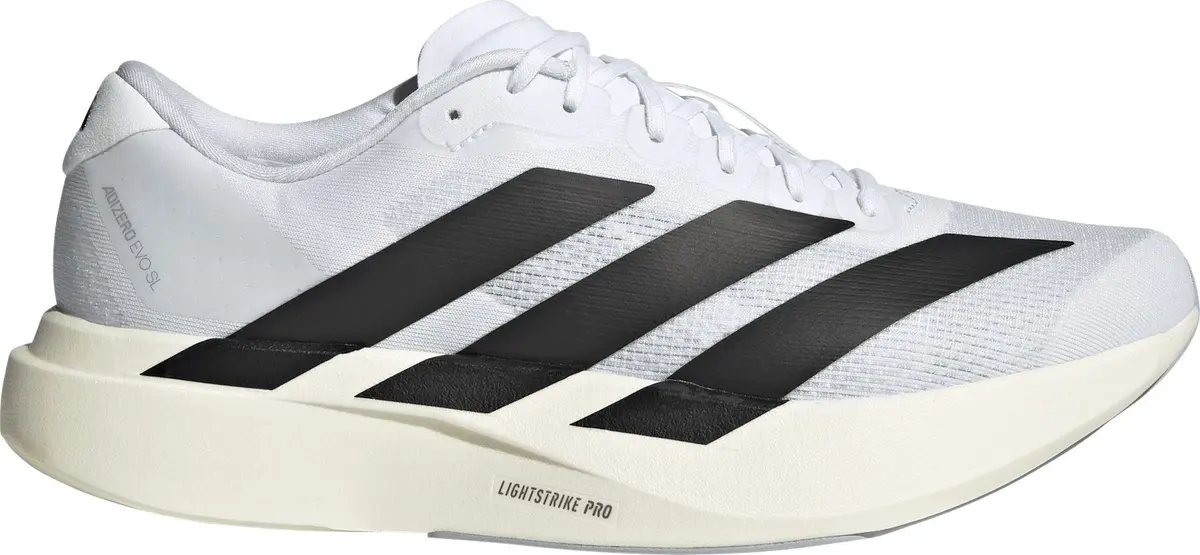 Adidas Men's Adizero Evo SL Cloud White/Core Black/Cloud White