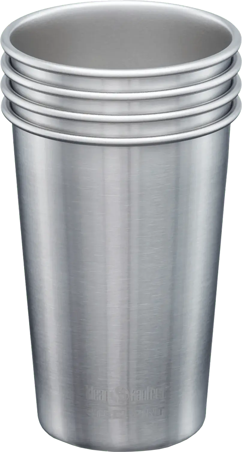 Klean Kanteen Steel Pint 473 ml 4-pack Brushed Stainless