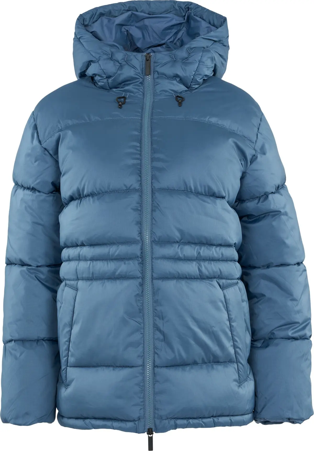 Knowledge Cotton Apparel Women's Thermore™ Short Puffer Jacket Thermoactive™ China Blue