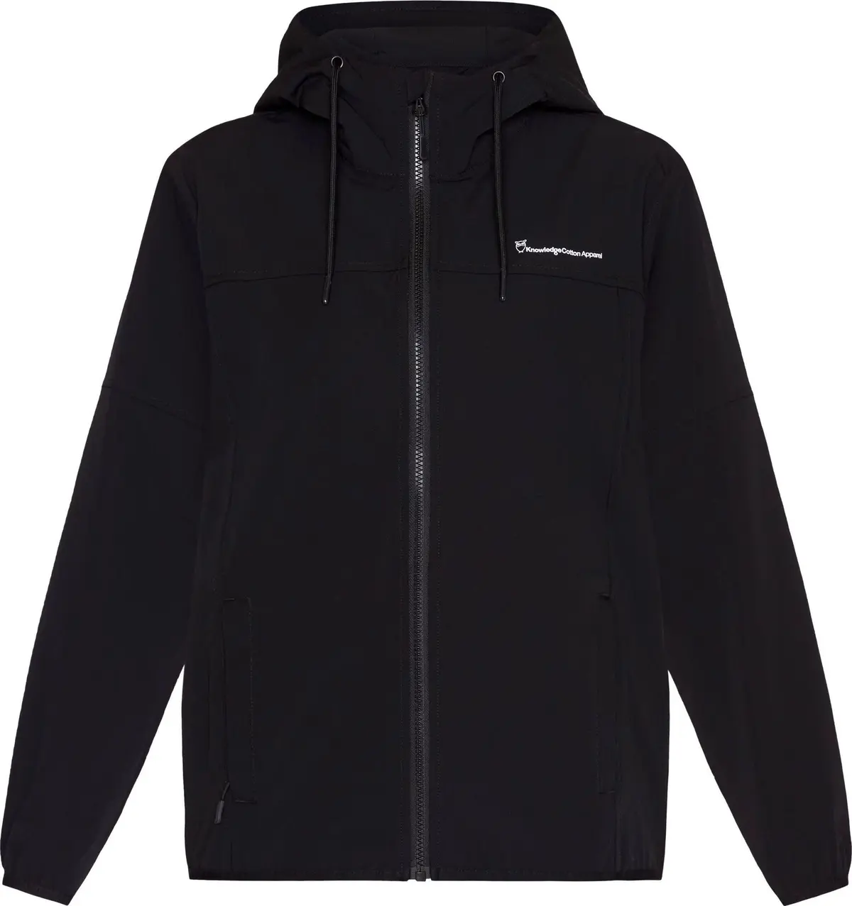 Knowledge Cotton Apparel Women's Stretchy Ribstop Trail Jacket Black Jet
