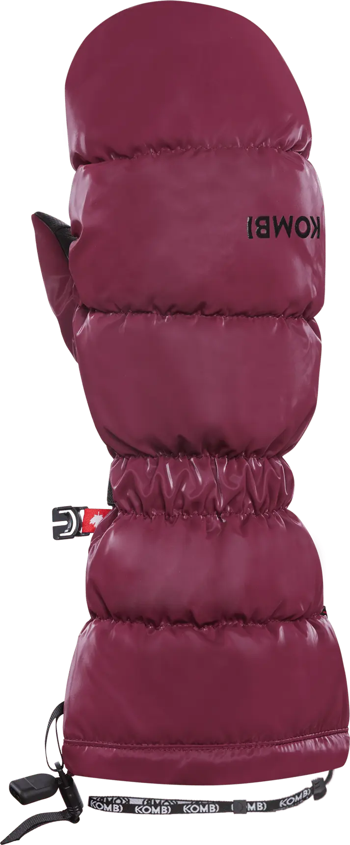 Kombi Women's Snazzy Ethical Goose Down Mittens Rosewood Red