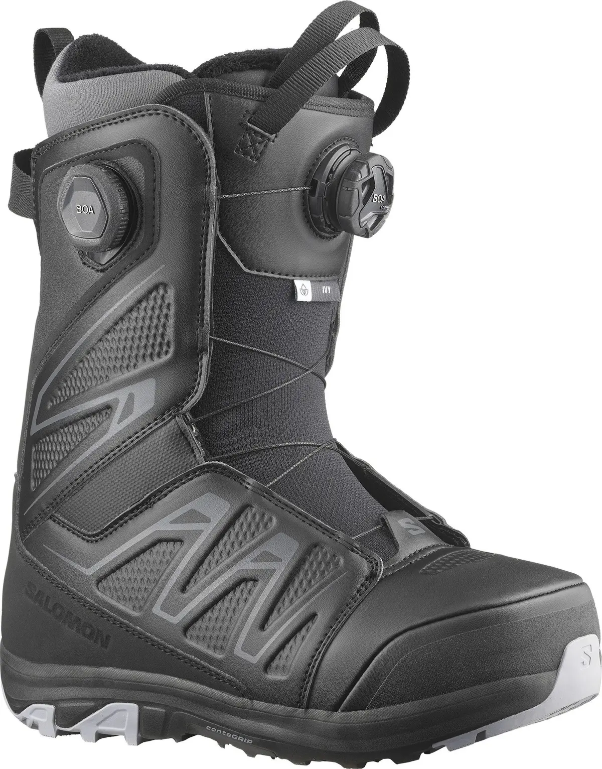 Salomon Women's Ivy BOA SJ BOA Black/Black/Lilac Gray