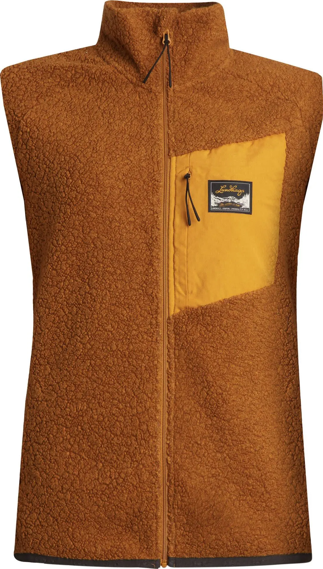 Lundhags Women's Flok Wool Pile Vest Dark Gold