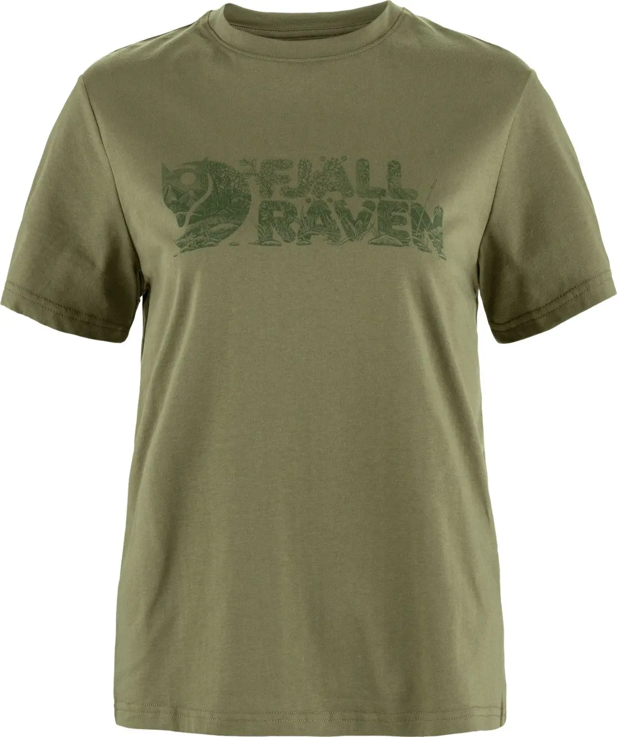Fjällräven Women's Lush Logo T-Shirt Green