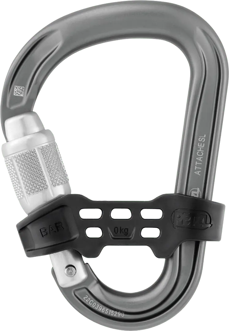 Petzl Attache Bar Carabiner Grey