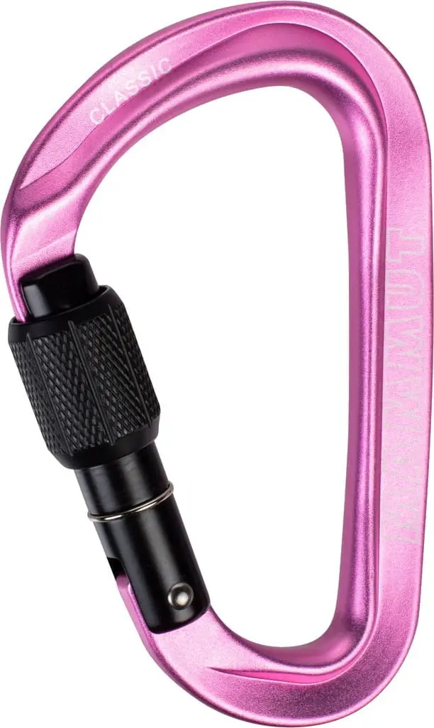 Mammut Classic HMS Screwgate Carabiner Pink