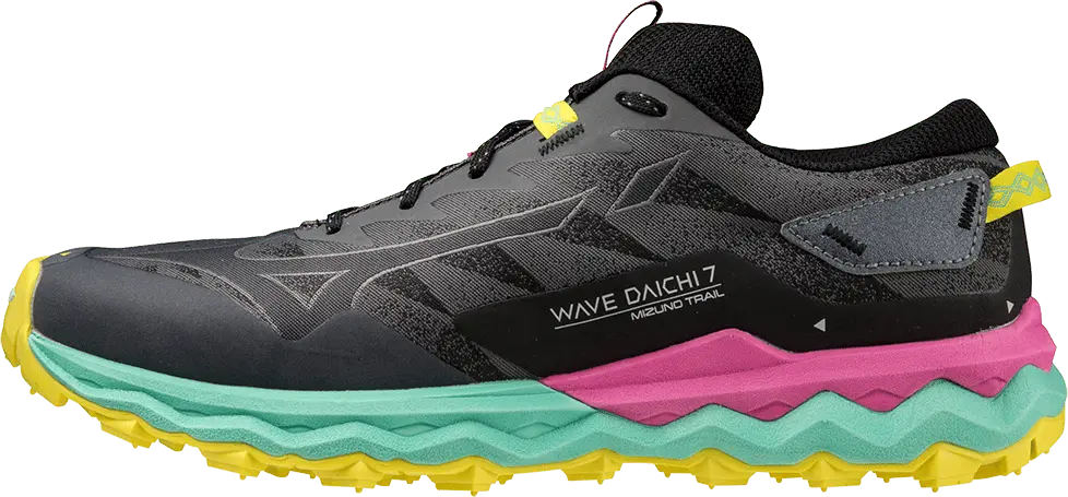 Mizuno Women's Wave Daichi 7 Iron Gate/Ebony/Fuchsia Fedora
